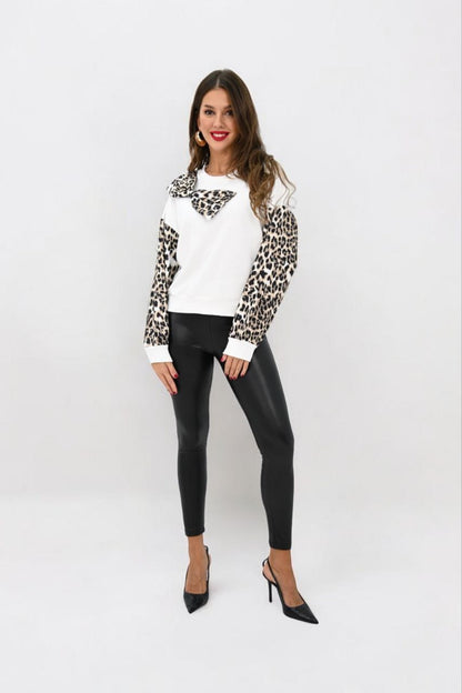 ANIMAL PRINT SWEATER